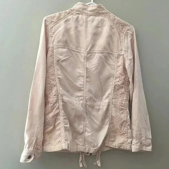 ❤️2/$30❤️[S]Max Jeans Cream Pink  100%Tencel Jacket - Picture 5 of 8